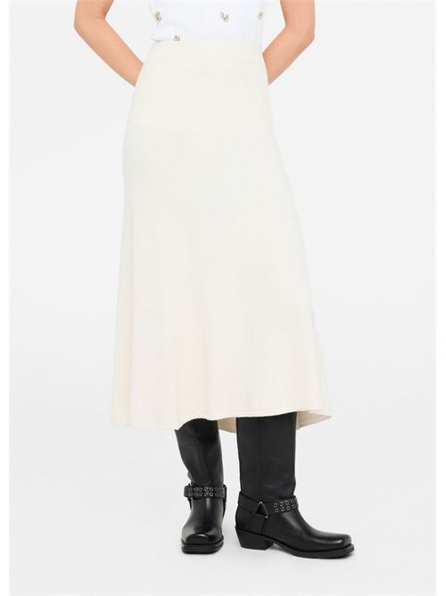 Gonna midi in maglia con paillettes LIU JO | MF5295MA27R/W9167